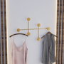 Wallity Dama-A Gancho de pared metálico dorado
